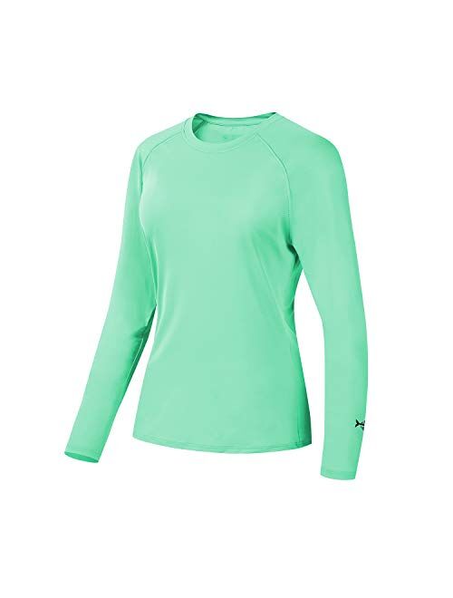 BASSDASH Womens UPF 50+ UV Sun Protection T-Shirt Long Sleeve Fishing Hiking Performance Shirts