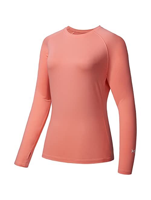 BASSDASH Womens UPF 50+ UV Sun Protection T-Shirt Long Sleeve Fishing Hiking Performance Shirts