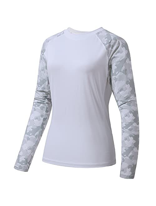 BASSDASH Womens UPF 50+ UV Sun Protection T-Shirt Long Sleeve Fishing Hiking Performance Shirts