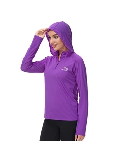 BASSDASH Womens UPF 50+ Performance Hoodie Long Sleeve UV Fishing Hiking Shirt