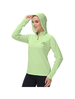 BASSDASH Womens UPF 50+ Performance Hoodie Long Sleeve UV Fishing Hiking Shirt