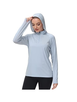 BASSDASH Womens UPF 50+ Performance Hoodie Long Sleeve UV Fishing Hiking Shirt