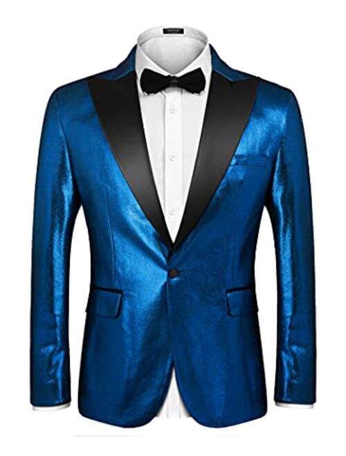 COOFANDY Mens Fashion Suit Jacket Blazer Weddings Prom Party Dinner Tuxedo