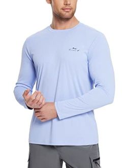 Men's Sun Protection Shirts UV SPF Fishing Shirt UPF 50  Long Sleeve Rash Guard Swimming Quick Dry