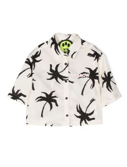 Barrow kids chest logo-print shirt