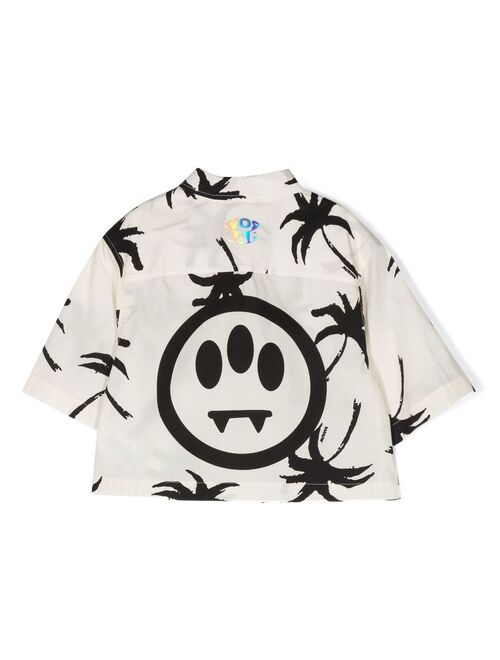 Barrow kids chest logo-print shirt