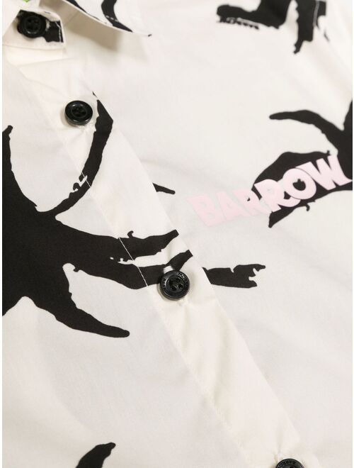 Barrow kids chest logo-print shirt