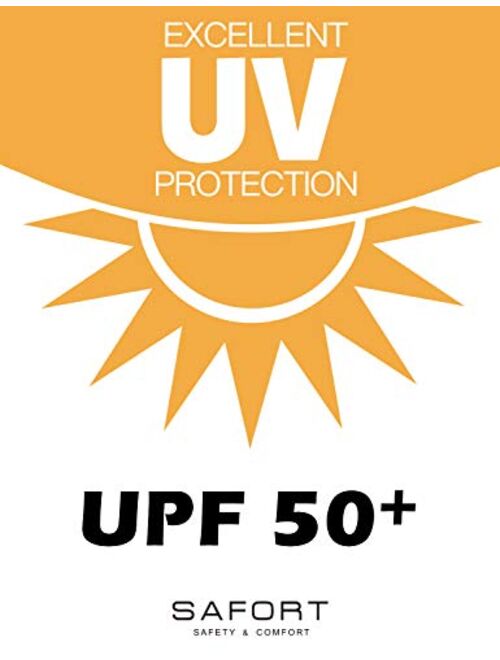 Safort Men's UPF 50+ Sun Protection Hoodie with Pocket Long Sleeve T-Shirt for Running, Fishing, Hiking