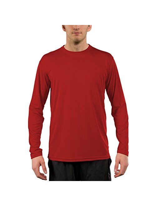 Vapor Apparel Men's Outdoor UPF 50+ Long Sleeve T-Shirt, UV Sun Protection for Fishing, Running, Hiking, Swimming