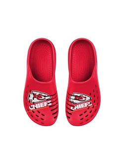 FOCO NFL Boys Youth 8-16 Team Logo Sport Clogs Water Sandals Slippers Shoes