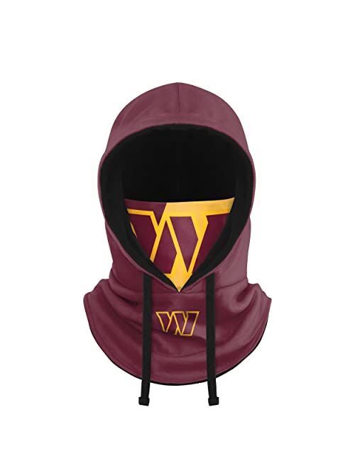 FOCO NFL Team Logo Hooded Gaiter Balaclava Face Cover