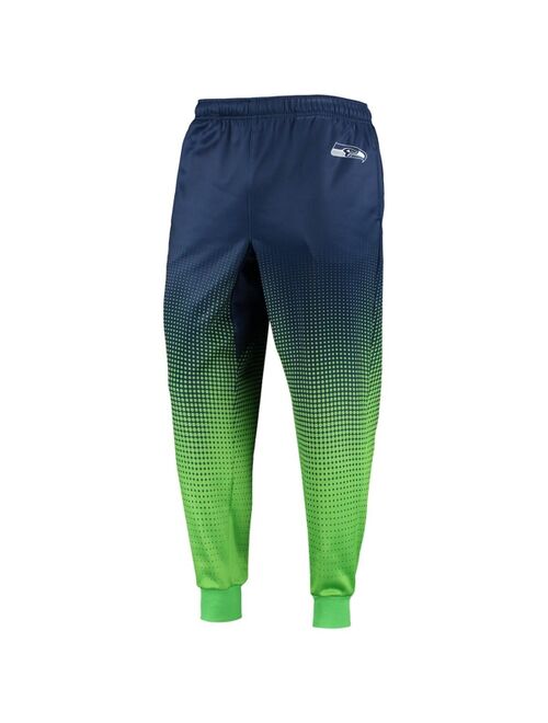 FOCO Men's College Navy Seattle Seahawks Gradient Jogger Pants