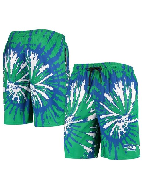 FOCO Men's College Neon Green Seattle Seahawks Retro Static Mesh Lounge Shorts