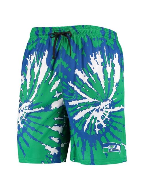 FOCO Men's College Neon Green Seattle Seahawks Retro Static Mesh Lounge Shorts