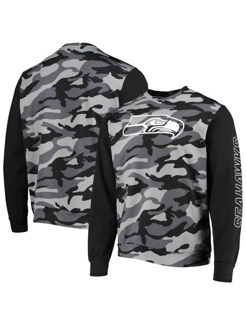 FOCO Men's Black Seattle Seahawks Camo Long Sleeve T-shirt