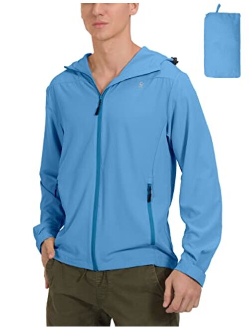 Little Donkey Andy Men's UPF 50+ Sun Protection Jackets Stretch Breathable Hoodie Summer Shirts for Hiking