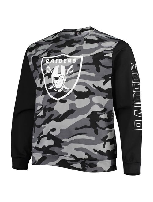 FOCO Men's Black Las Vegas Raiders Camo Long Sleeve T-shirt