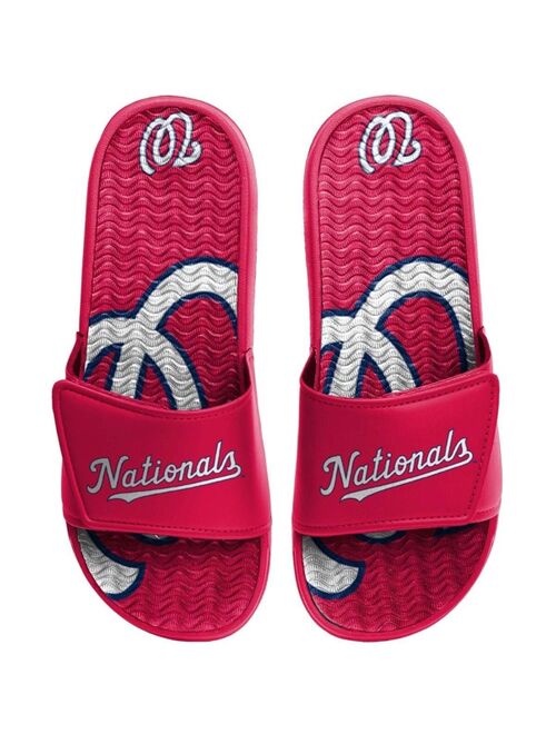 FOCO Men's Washington Nationals Wordmark Gel Slide Sandals