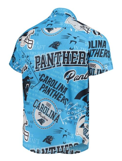 FOCO Men's Blue Carolina Panthers Thematic Button-Up Shirt