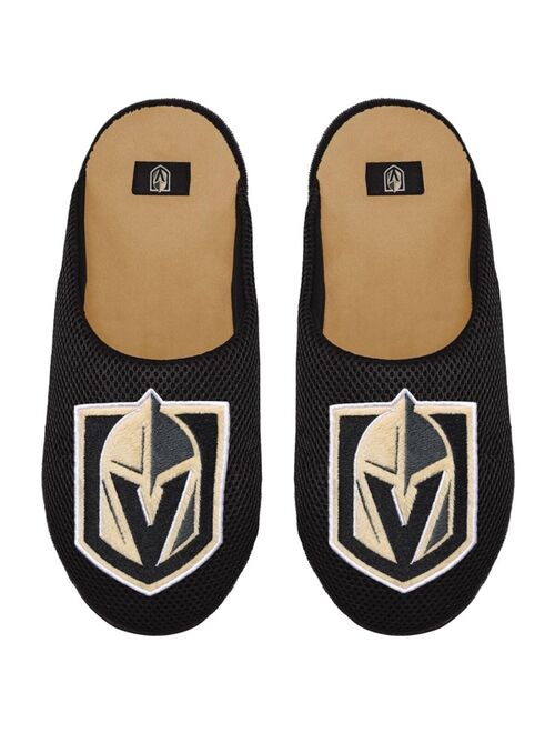 FOCO Men's Vegas Golden Knights Big Logo Colorblock Mesh Slippers