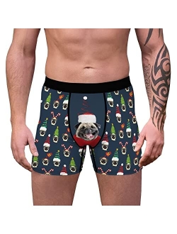 Generic Funny Printed Boxer Briefs for Men, Comfort Lightweight Soft Christmas Holiday Underwear Breathable Underpants for Men