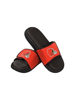 FOCO Mens NFL Team Logo Sport Shower Foam Slide Flip Flop Sandals