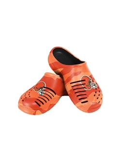 FOCO Mens NFL Team Logo Garden Water Sandals Shoes Slipper Clogs