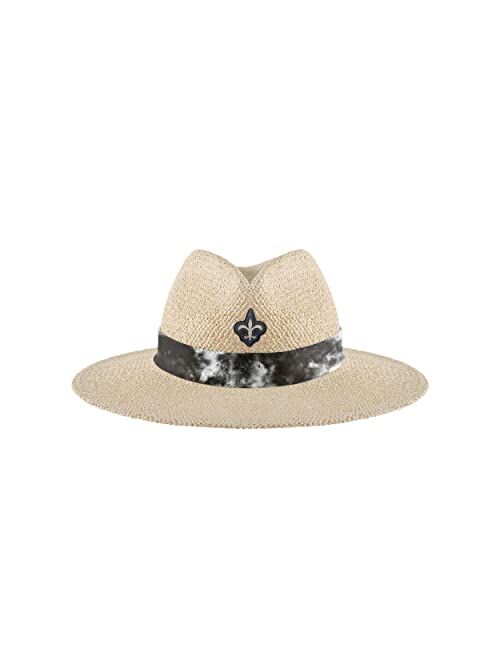 FOCO Women's NFL Team Logo Straw Sun Hat