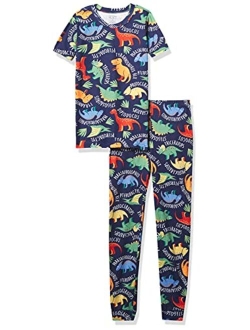 Baby And Toddler Boys Dino Snug Fit Cotton Pajamas