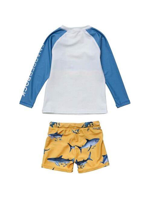 SNAPPER ROCK Baby Boys Sunrise Shark LS Set