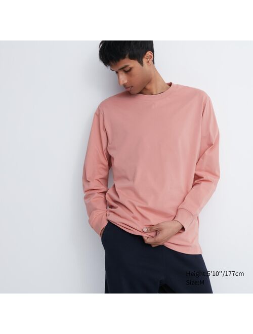 UNIQLO AIRism Cotton UV Protection Crew Neck T-Shirt