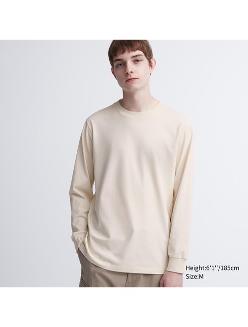 UNIQLO AIRism Cotton UV Protection Crew Neck T-Shirt