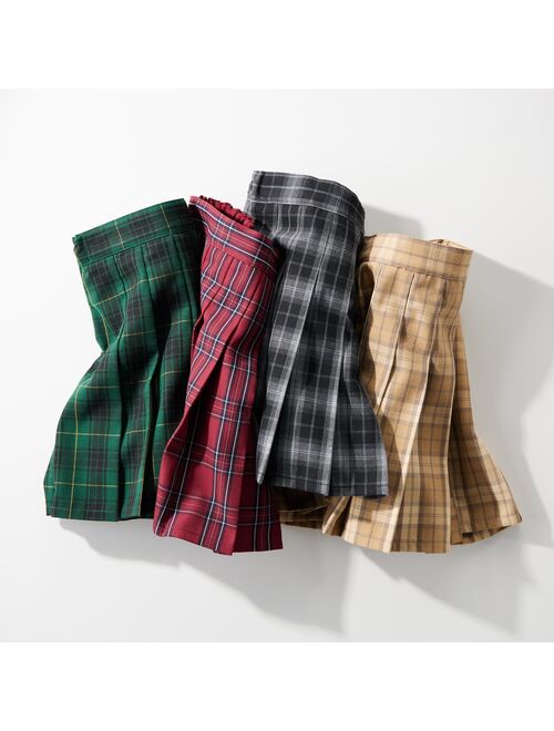 UNIQLO Checked Pleated Mini Skort