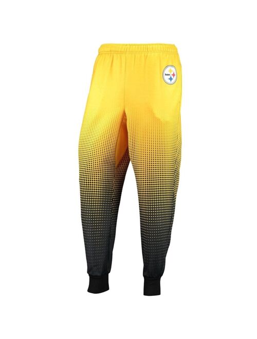 FOCO Men's Gold Pittsburgh Steelers Gradient Jogger Pants