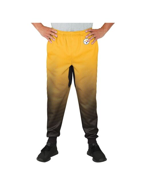 FOCO Men's Gold Pittsburgh Steelers Gradient Jogger Pants