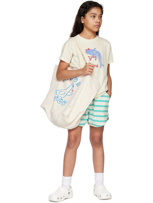 THE CAMPAMENTO Kids Off-White 'Enjoy The Sea' T-Shirt