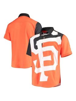 FOCO Men's Orange San Francisco Giants Big Logo Button-Up Shirt