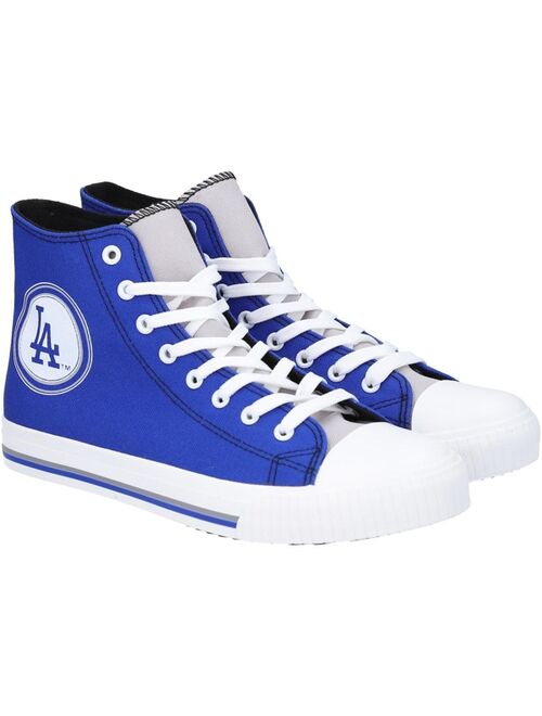 FOCO Men's Los Angeles Dodgers High Top Canvas Sneakers