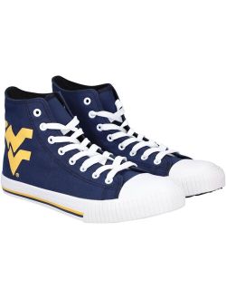 FOCO Men's West Virginia Mountaineers Big Logo High Top Canvas Shoes