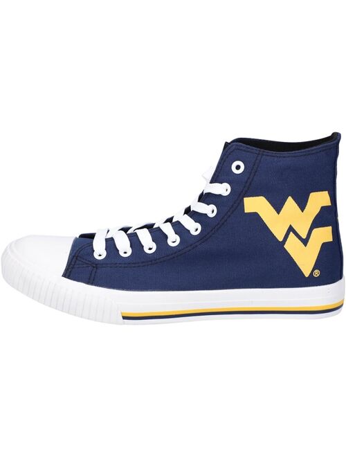 FOCO Men's West Virginia Mountaineers Big Logo High Top Canvas Shoes