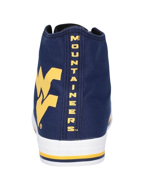 FOCO Men's West Virginia Mountaineers Big Logo High Top Canvas Shoes