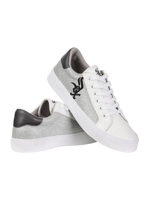 FOCO Women's Chicago White Sox Glitter Sneakers