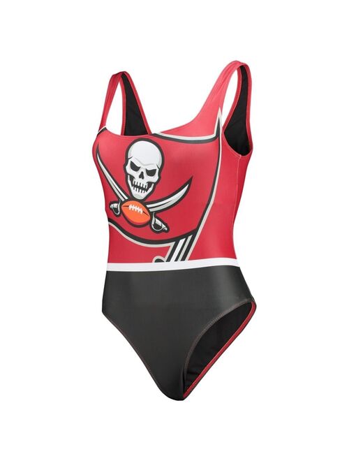 FOCO Women's Red Tampa Bay Buccaneers Team One-Piece Swimsuit