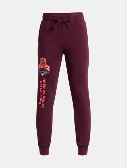 Boys' Project Rock Rival Fleece Iron Paradise Joggers