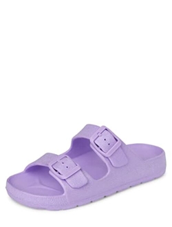 Unisex-Child Buckle Slides Sandal