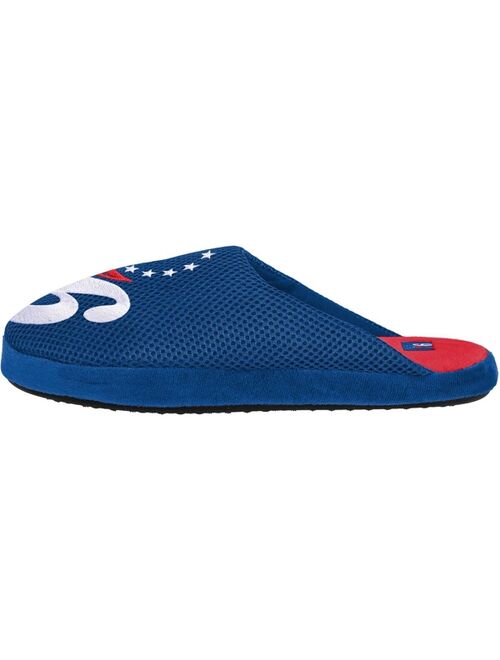 Men's FOCO Philadelphia 76ers Big Logo Colorblock Mesh Slippers