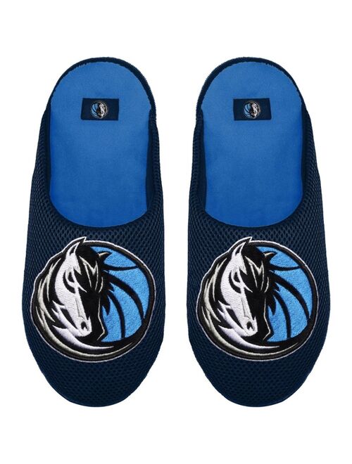 FOCO Men's Dallas Mavericks Big Logo Colorblock Mesh Slippers