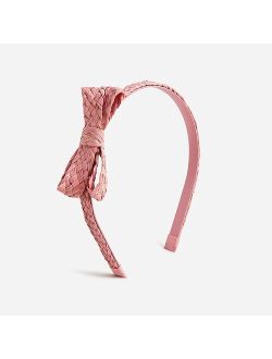Girls' straw skinny headband