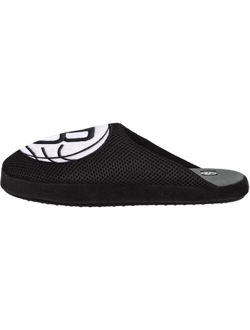 FOCO Men's Brooklyn Nets Big Logo Colorblock Mesh Slippers