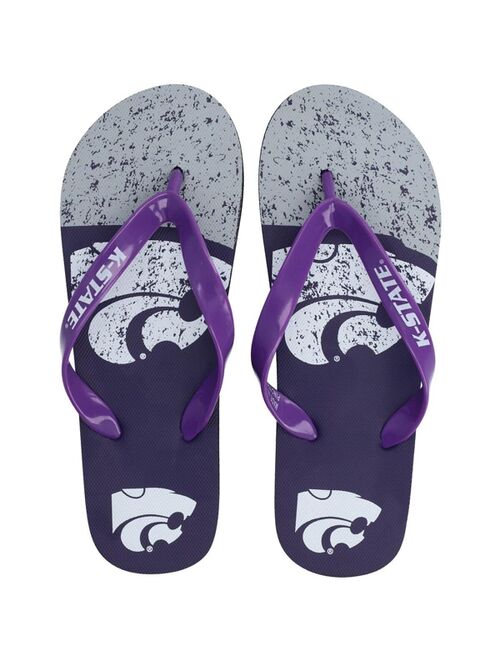 FOCO Men's and Women's Kansas State Wildcats Big Logo Flip-Flops